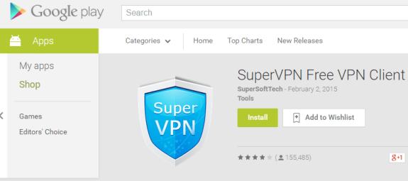 SuperVPN Free VPN Client For Android Devices Review
